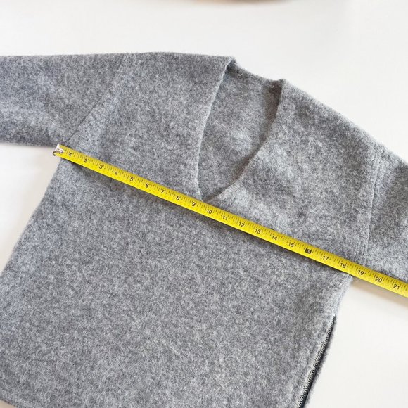 • Michelle Mason Alpaca Merino Wool Zip Sweater • - Picture 12 of 14